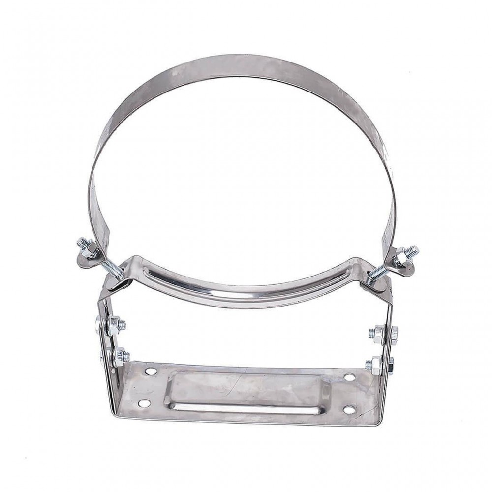 Скоба за комин Инокс, Подсилена, Регулируема, Размер по поръчка |  |  |